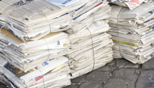 Zbiranje starega papirja za Tima Bučarja