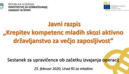 STRENGTHENING YOUTH COMPETENCES THROUGH ACTIVE CITIZENSHIP FOR MORE EMPLOYMENT – MEETING